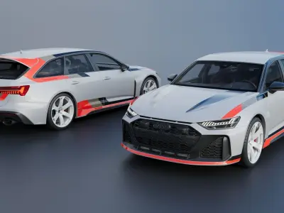 Audi RS6 Avant GT 2025 3D print model