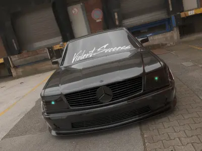 Mercedes 126 SEC AMG WIDEBODY 3D model