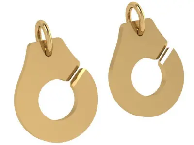 Shackles Earring 4466 3D print model