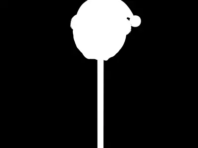 Cake Pop Santa Claus Low-poly 3D model