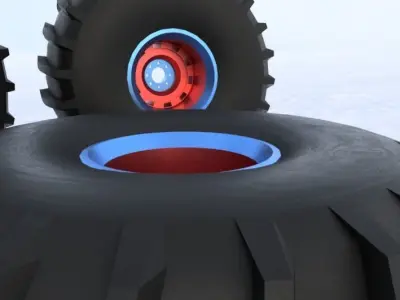 Monster wheel 3 3D model