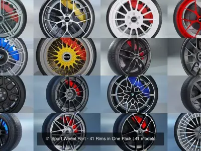 41 Sport Wheel Part - 41 Rims in One Pack