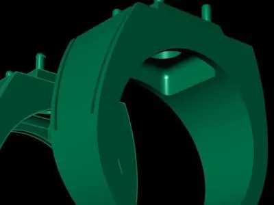 simple men ring s4 3D print model