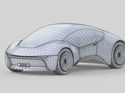 Compact Futuristic City EV 3D model