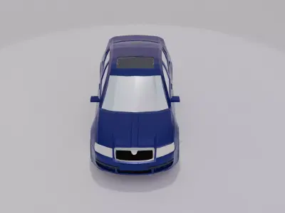 Skoda Superb Low Poly 3D model