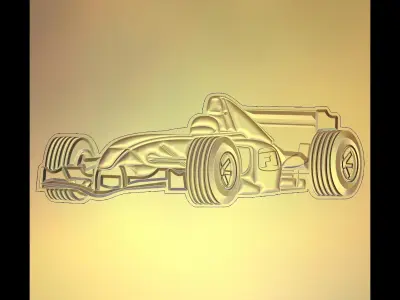 Formula 1 Suitable for embossing Hot Foil Technique 3D model