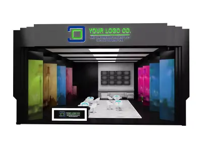  Booth Exhibition Stand a559 3D model