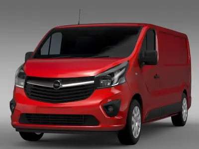 Opel Vivaro 2017 L2H1 3D model