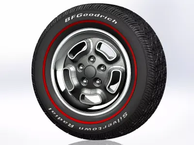 Wheels Kelsey-Hayes W23 recall for scale model 3D print model