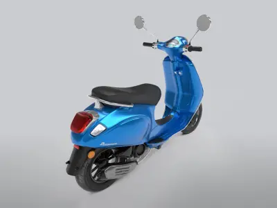 Vespa Low-poly 3D model