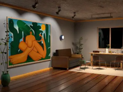 laos Tarsila and The Music 3D model