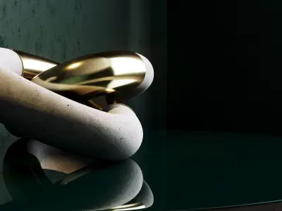 Side tables by Arteriors home 3D model