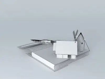 Open book Free 3D model