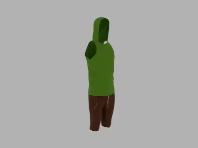 Sport Suit Low-poly 3D model 27