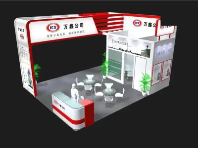Booth - Area - 6X7-3DMAX2009-03 3D model