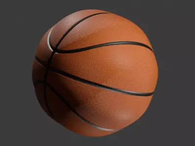 Realistic Basketball Free 3D model