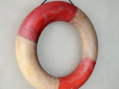 Mid-Century Life Preserver 3D model