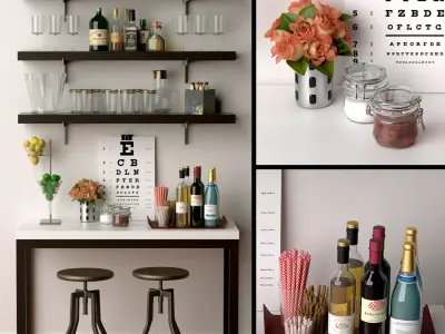 Creative At Home Bars 3D model