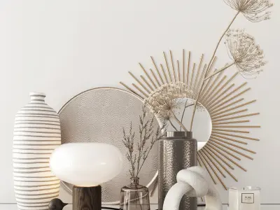 Set with Heracleum 3D model