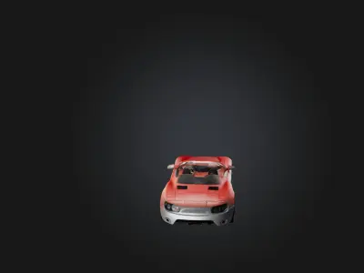 Realistic Car Toy Low-poly 3D model
