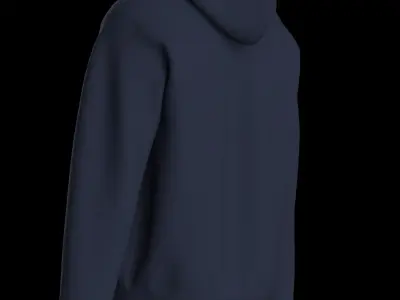 Male hoodie  3D model