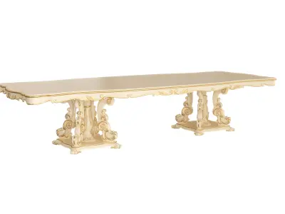Luxury Victorian Dining Table 3D model