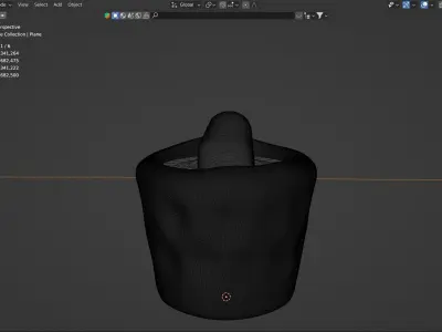 Candle with animated volumetric flame Low-poly 3D model