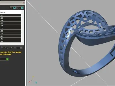 Fancy Womens Rings Plain Rings Ready STL 3DM Models Rings 3D print model 43