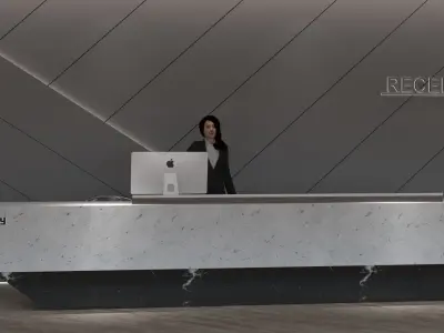 front desk 3D model