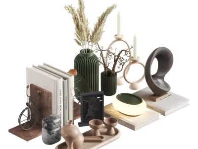 Decorative set 13 3D model purchase