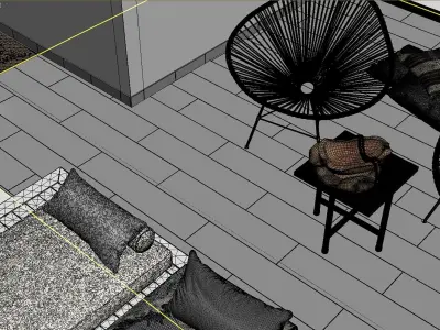 Pool Scene CASA COOK RHODES Apartment 03 3D model