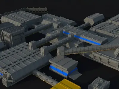 Lv-426 Colonial Hadleys Hope 3D model