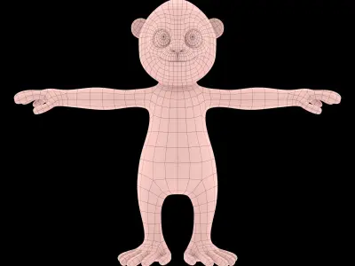 Monkey RIG 3D model
