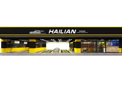 Car Wash Station Low-poly 3D model