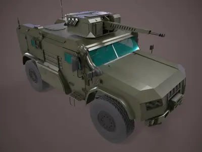 Typhoon VDV K-4386 Green Low-poly 3D model