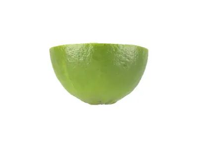 Photorealistic Lime Half 3D Scan 1 3D model