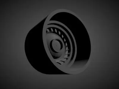 Messer ME03 Type2 scalable and Printable rim 3D print model