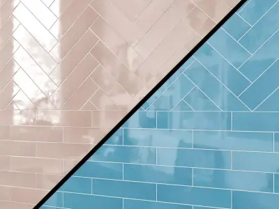 Hudson 3 x 12 Ceramic Subway Tile 3D model