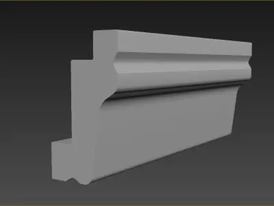Cornice Moulding Low-poly 3D model