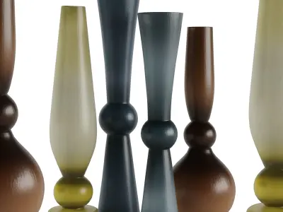 Decorative Glass Vases by Simon Moore 3D model