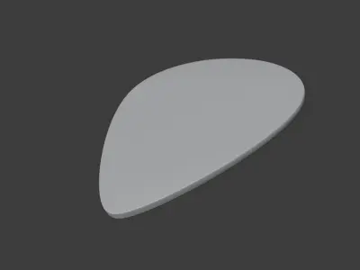 Guitar Pick - High-Quality  Free low-poly 3D model