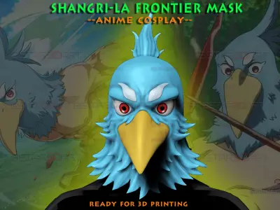 Shangri-La Frontier Head Decoration Cosplay - Anime Netflix 3D print model