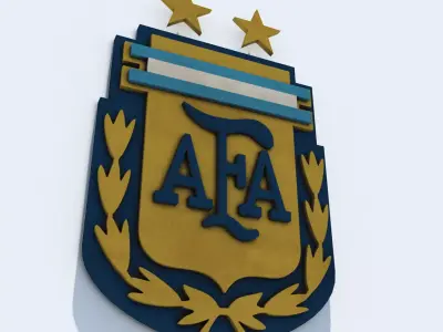 Argentina Football Crest 3D model