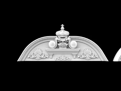 Facade relief ornament decorate 3d model 3D model