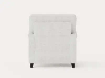 Howard Luxury Armchair Gray Low-poly 3D model