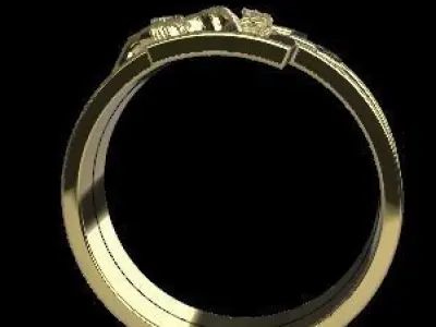 Anillo cristo 3D print model