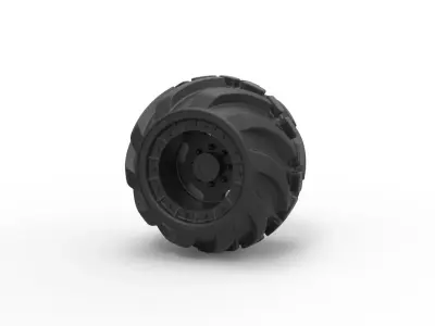 Offroad wheel 16 3D print model