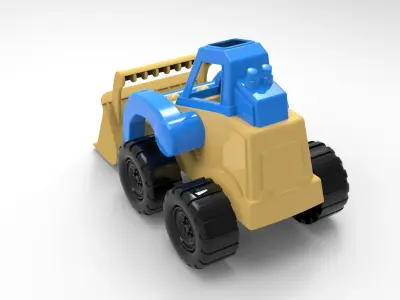Toy Dozer 3D model