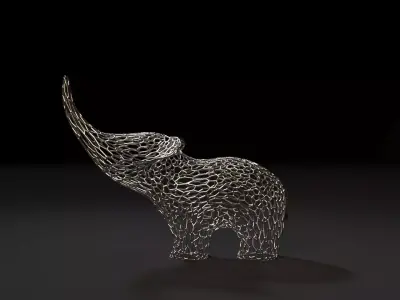 Elephant Figurine 3D print model