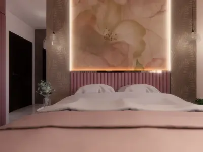 BEDROOM INTERIOR 3D model 8